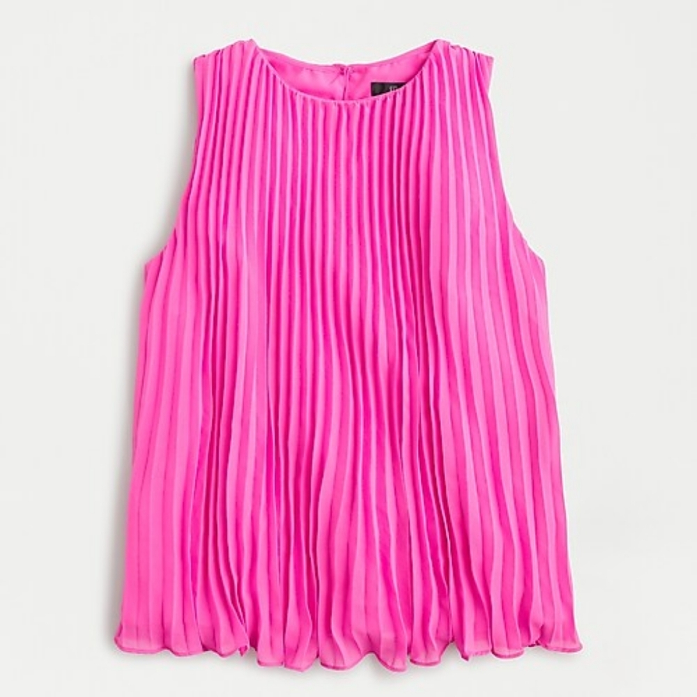 Beautiful peated J Crew pink blouse